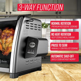 Modern Rotisserie Oven, Large Capacity (12lbs) Countertop Oven, Multi-Purpose Basket for Versatile Cooking, Easy-to