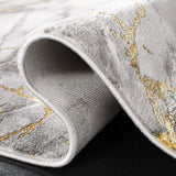Craft Collection Area Rug - 8' x 10', Grey & Gold, Modern Abstract Design, Non-Shedding & Easy Care