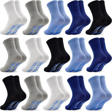 15 Pairs Toddler Socks, Kids Gripper Non Slip Toddlers Boy Girls Anti Skid Socks