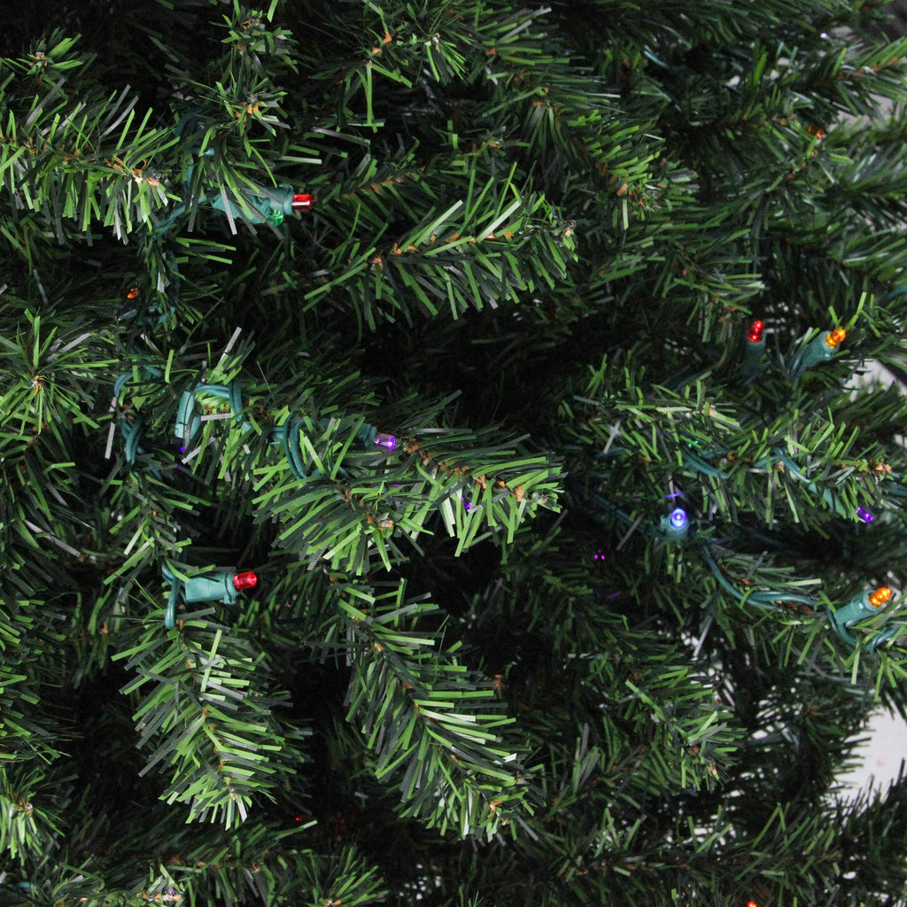 Pre-Lit LED Canadian Pine Artificial Christmas Tree - 6' - Multi Lights