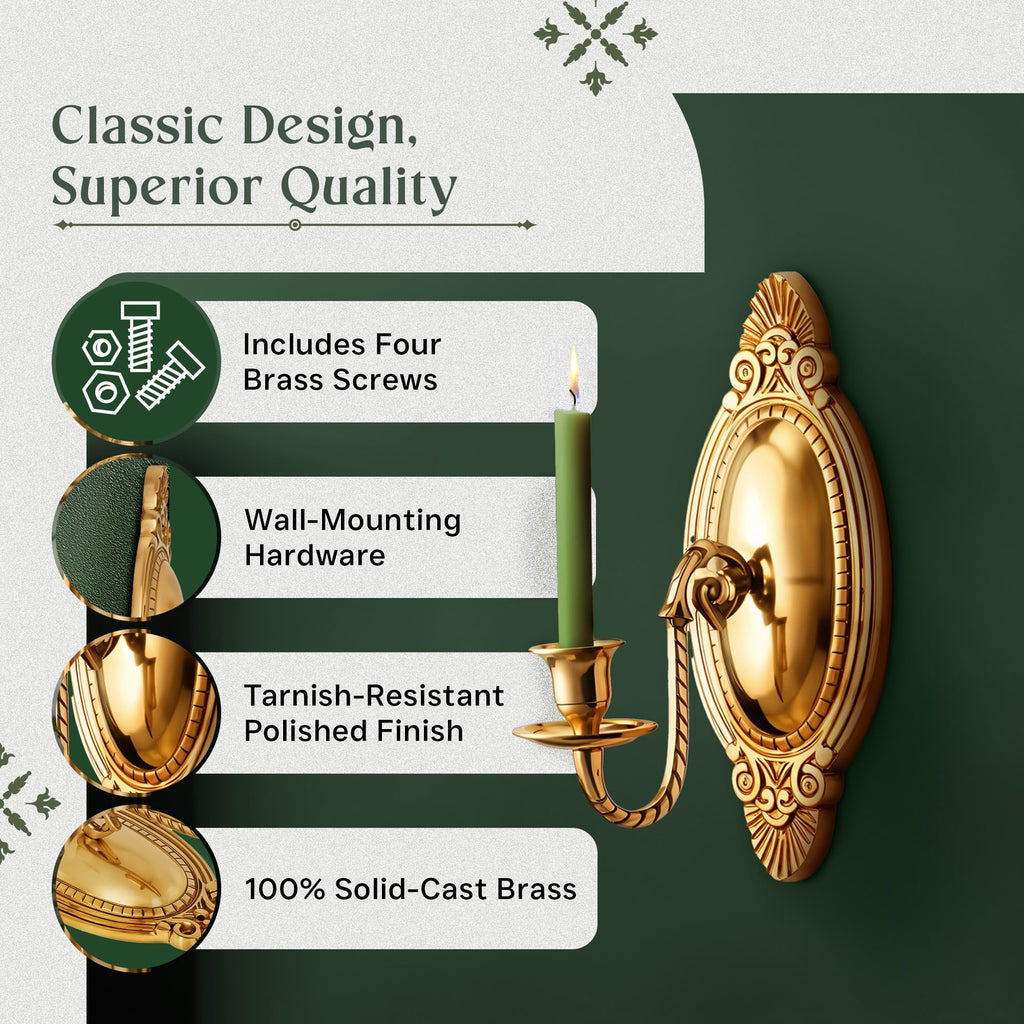 Supply 9.1 in Victorian Wall Sconce Candle Holder Antique