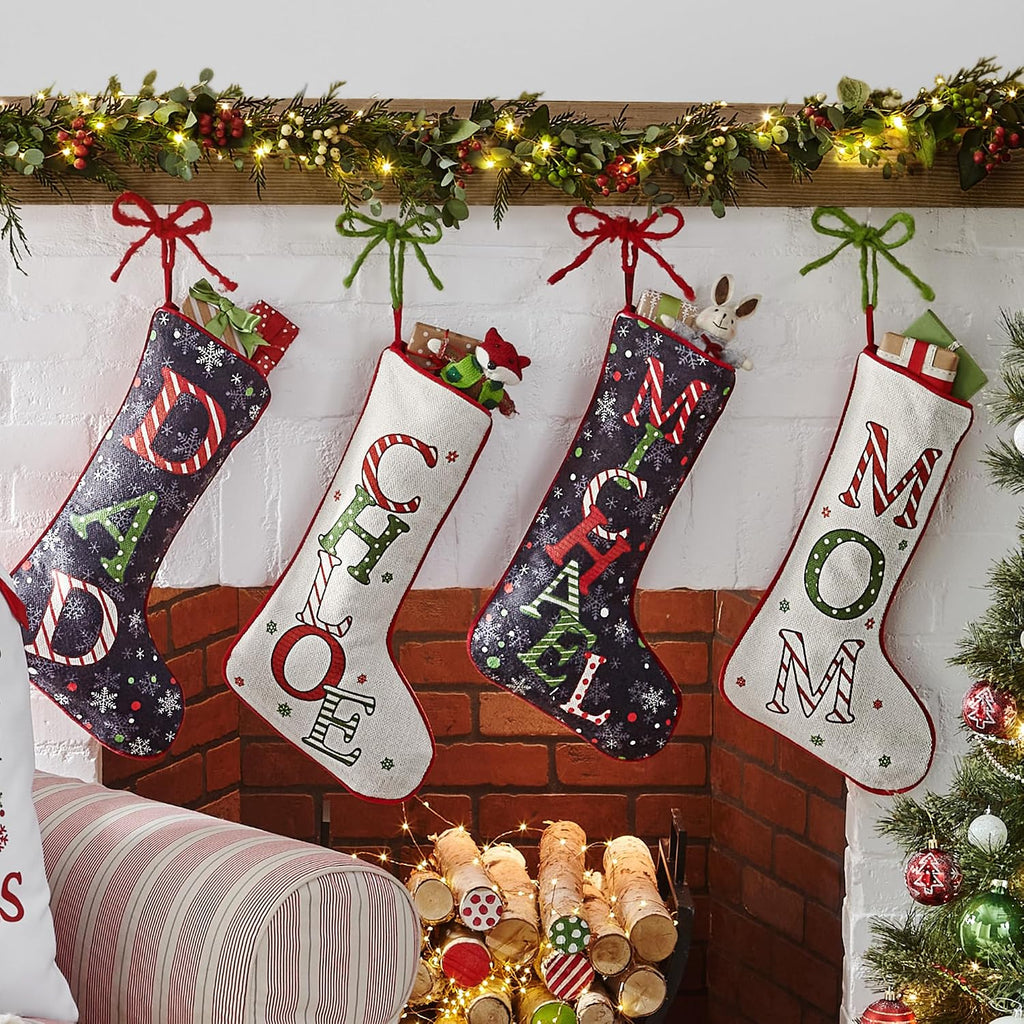 Personalized - Festive Name - for Family - Light Design