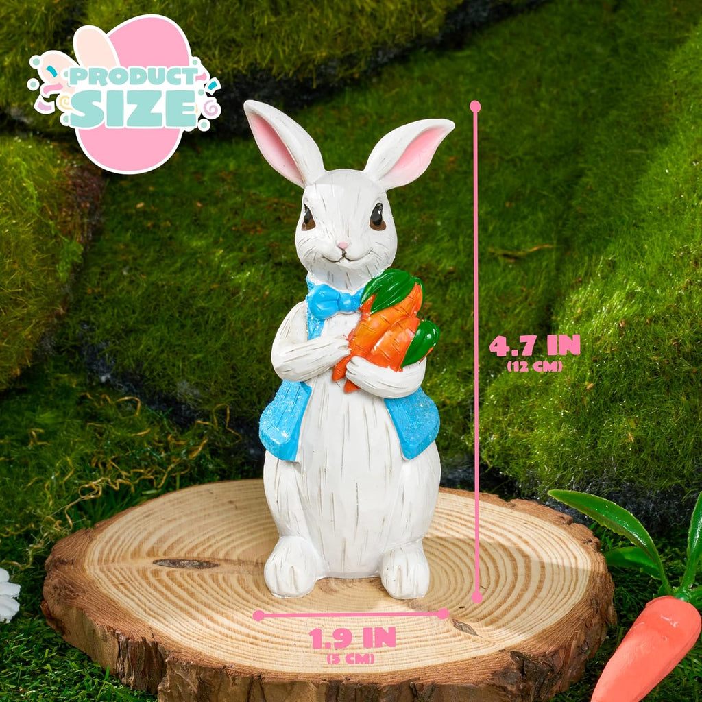 Easter Bunny Decor, Easter Indoor Decorations for Table, Spring Decor, Rabbit, Egg Figuring and Office - Set of 2