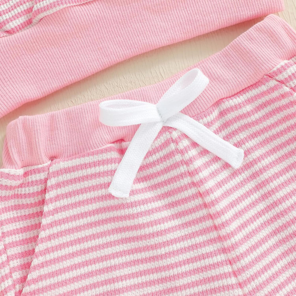 Newborn Toddler Baby Girl Outfit Ruffle Shirt and Pants Clothes