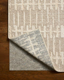 Loloi Amber Lewis Bexley Collection BEX-02 Taupe/Natural 7'-10" x 10' Area Rug Neutral, Textured, Living, Bedroom