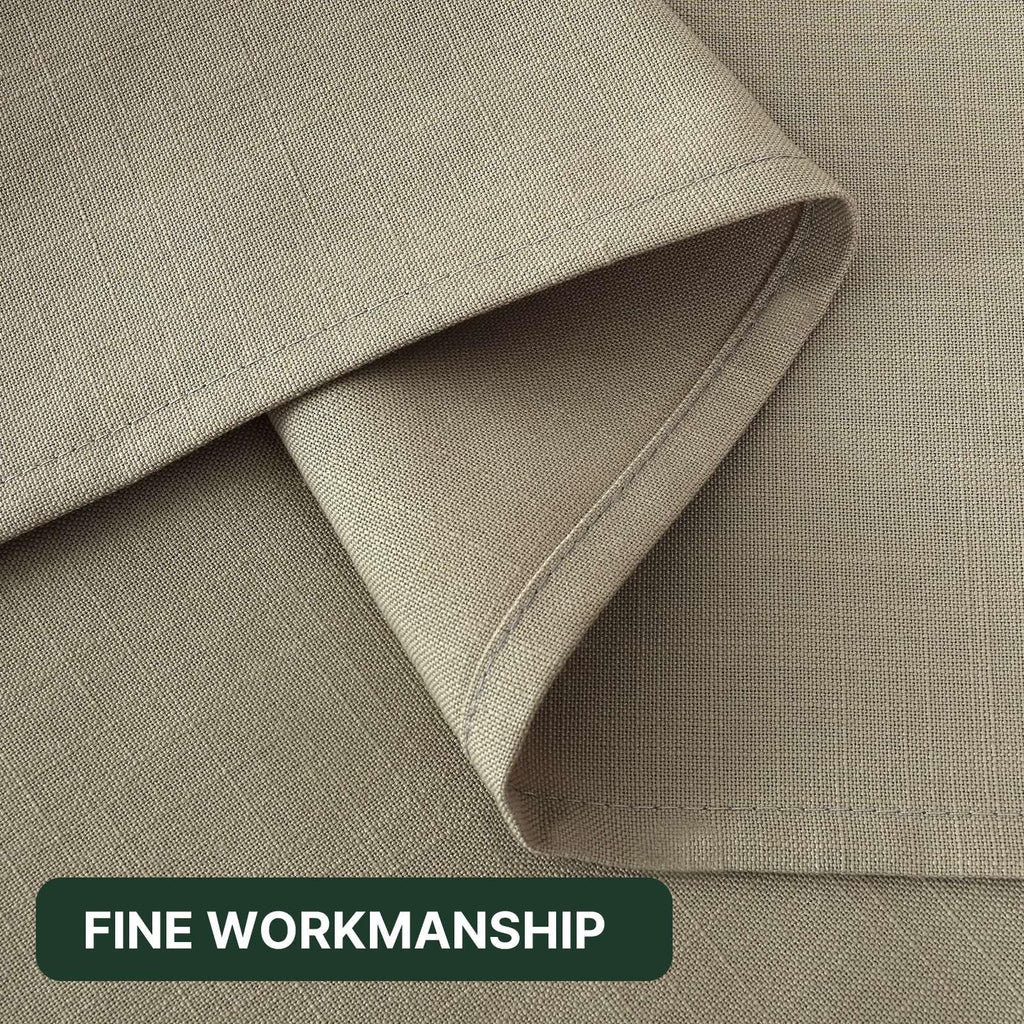 Linen Textured Table Cloths 60 x 120 Inch Premium Solid Tablecloth Spill-Proof Waterproof Table Cover for Dining