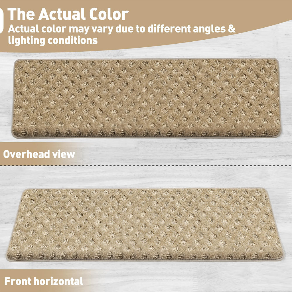 Bullnose Carpet for Wooden Steps Indoor 14 Pcs