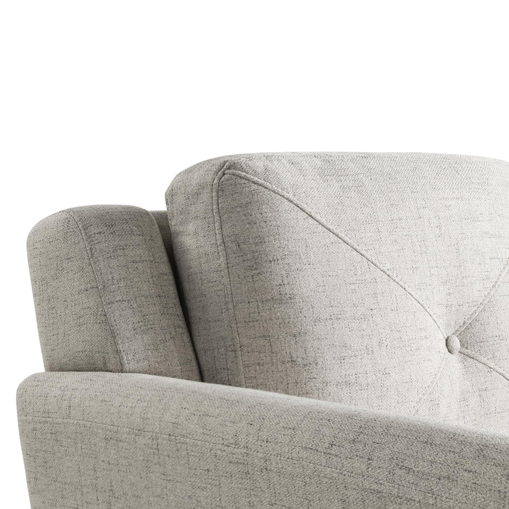 Harrington 57.9" Loveseat, Transitional Modern, Pocket Coil Comfort, Easy Assembly, Woven Fabric, Beige