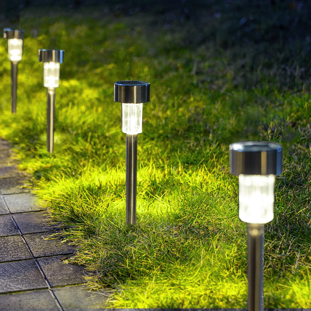 Outdoor Waterproof Solar Pathway Lights, 20 Pack Cold White