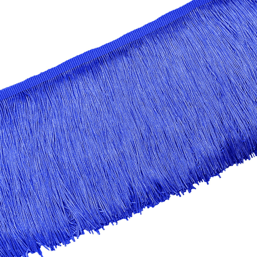 Chainette Fringe Trim, Royal Blue, 6" Wide, 10 Yards