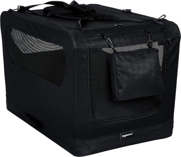 Foldable Portable Soft Pet Dog Crate Carrier Kennel, 36 x 24 x 24 inches, Black