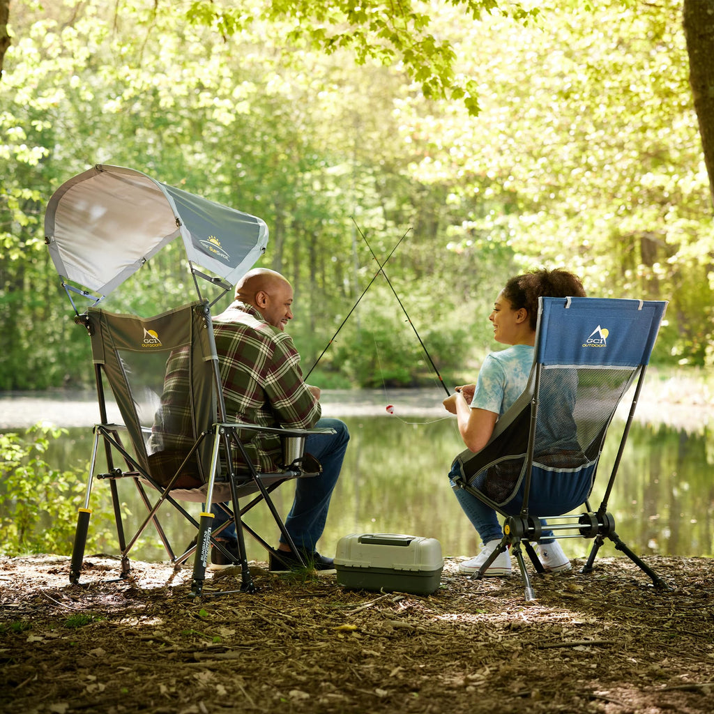 Sunshade Rocker Outdoor Rocking Chair with Canopy