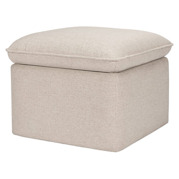 Cali Storage Ottoman in Performance Beach Eco-Weave, Water Repellent & Stain Resistant, Greenguard Gold Certified and
