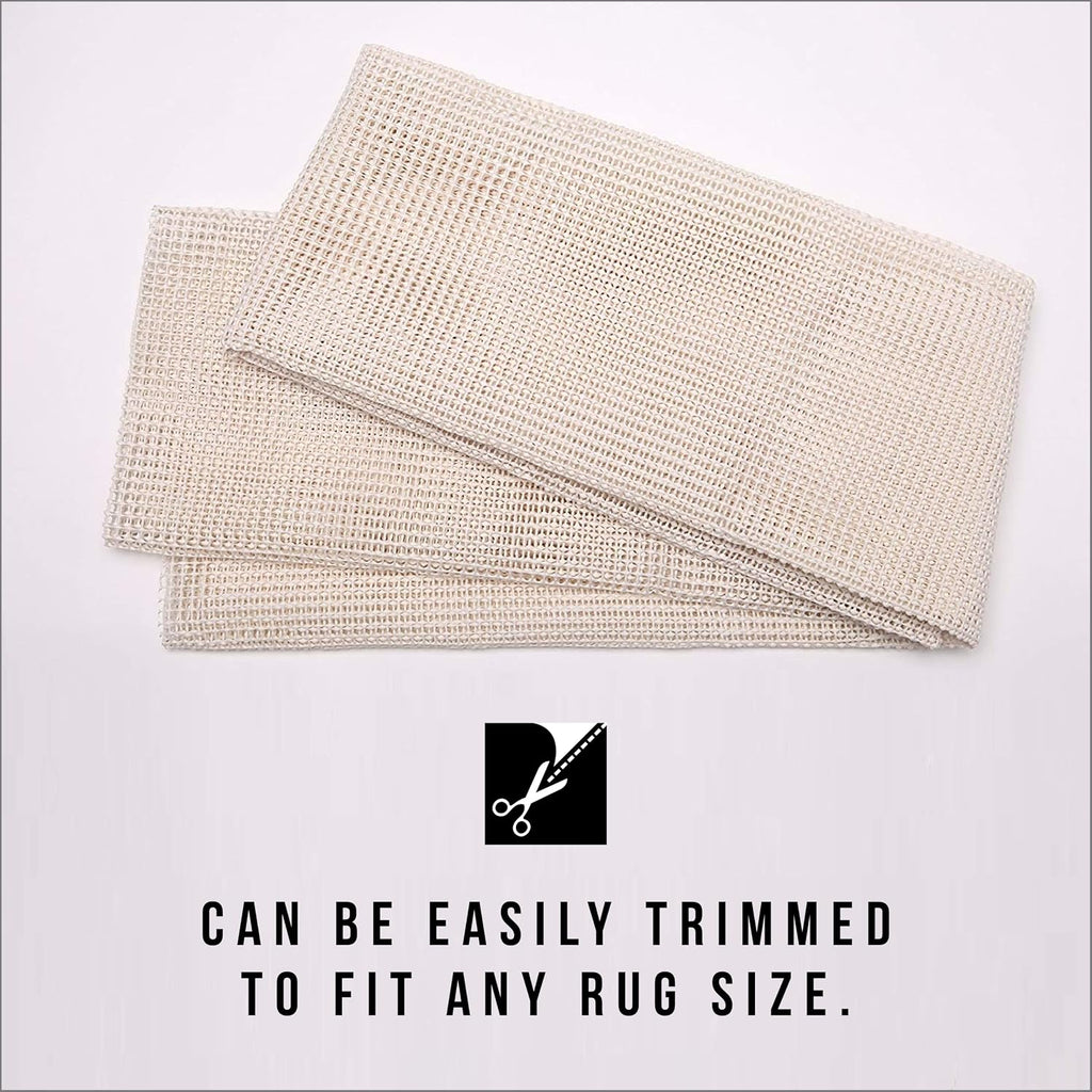 Ultra Stop Low-Profile Non-Slip Rug Pad for Area Rugs and Runner Rugs, Rug Pad for Hardwood Floors 3 x 5 ft - Set of 15