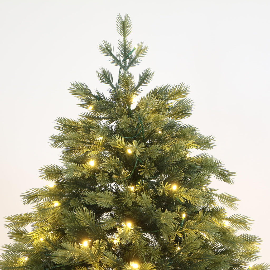 Stuff 7' Premium Douglas Fir Artificial Christmas Tree, Pre-lit with LED Lights, Full Shape (7ft)