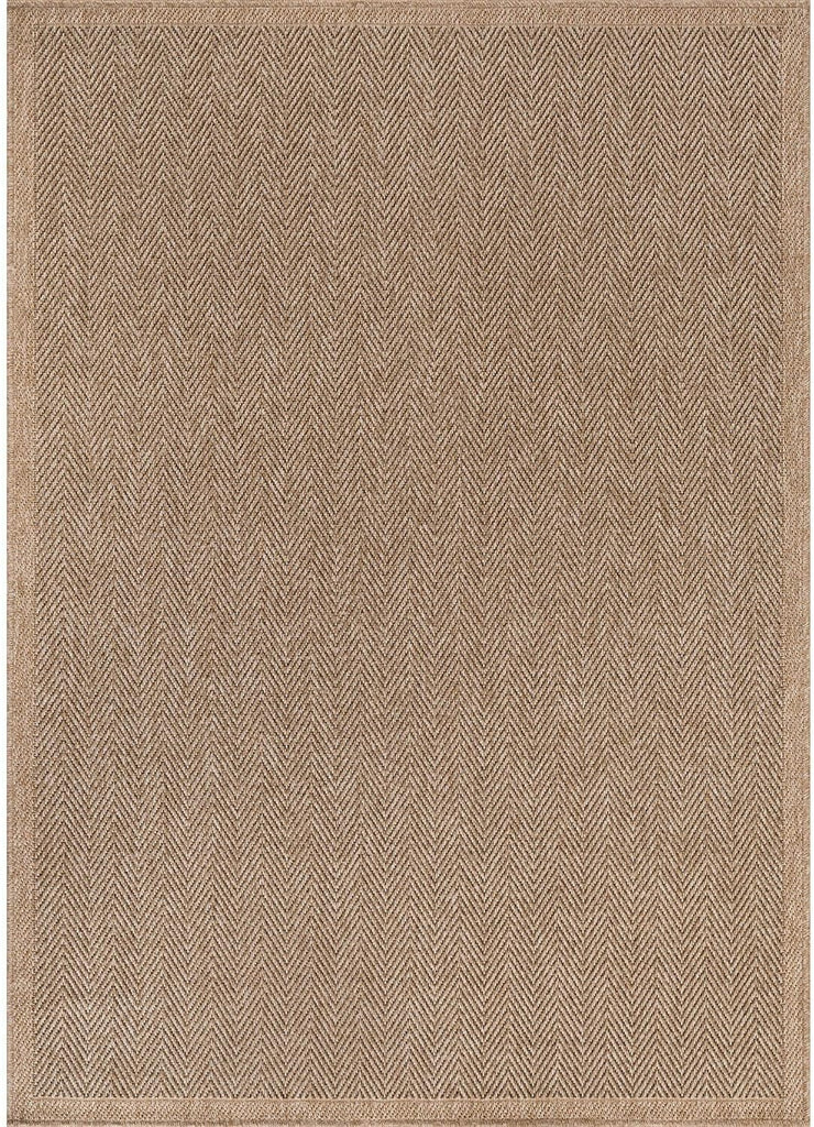 Easy Jute Rug 5x7, Indoor Outdoor Natural Color Fiber Area Rugs Patio Rug Herringbone Seagrass Woven Design