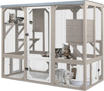 Catio Cat Enclosures Cat's House for Indoor Outdoor for 1-3 Cats
