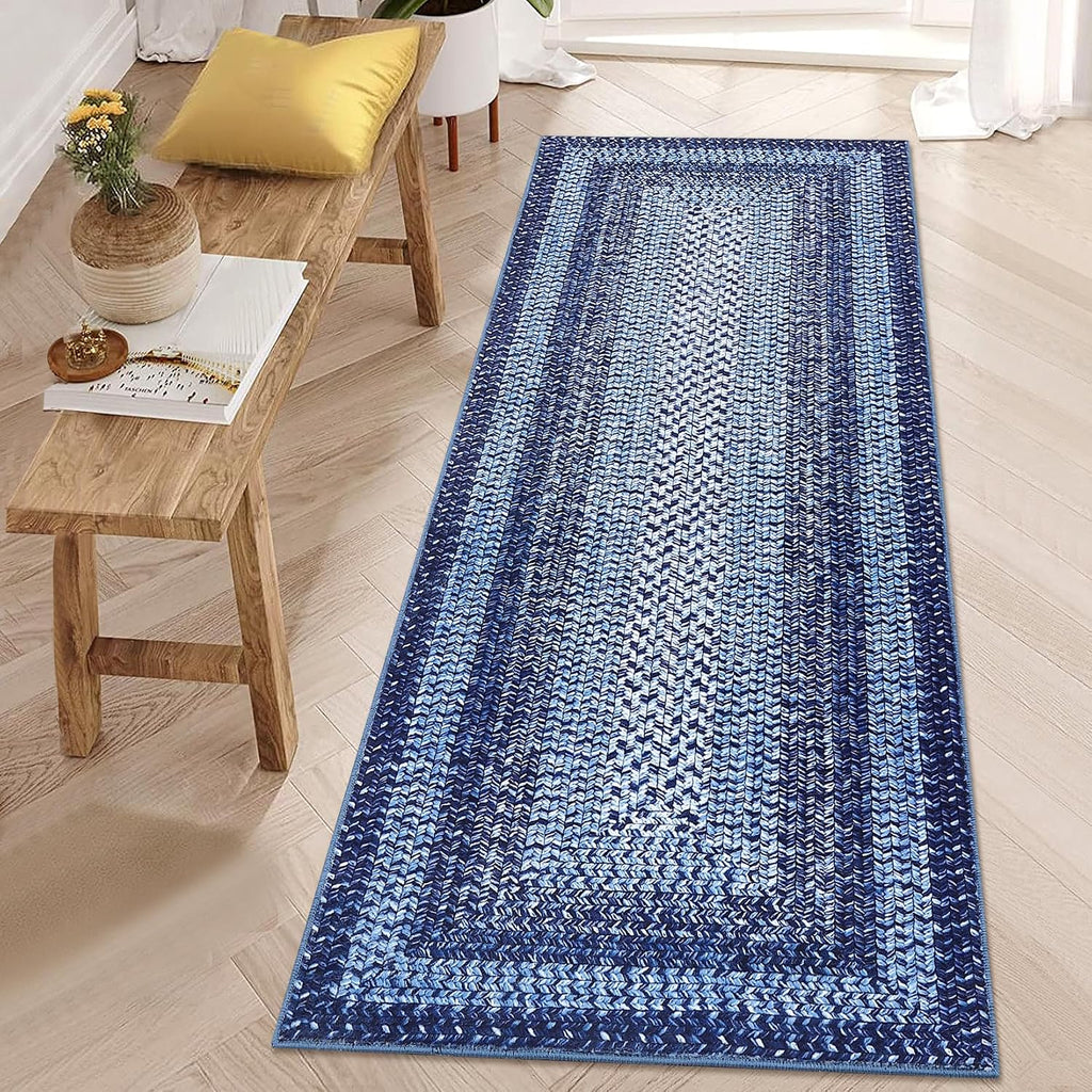 Entryway Rug 2x3 Small Bedroom Washable Rus with Rubber Backing