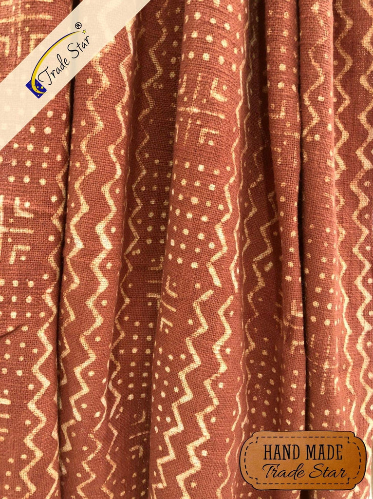 Star 100% Cotton Throw Blanket Hand Block Print Boho Blanket Mudcloth Cozy Throw Blanket warming Sofa Wedding Gifts