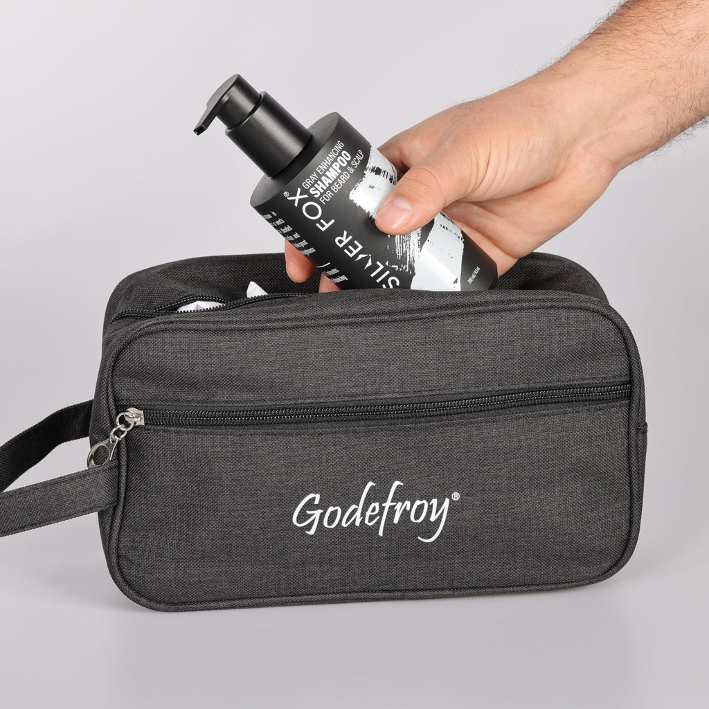 Silver Fox Complete Men's Grooming Collection, Beard and Mustache Care Kit With Travel Bag, Gift For Men