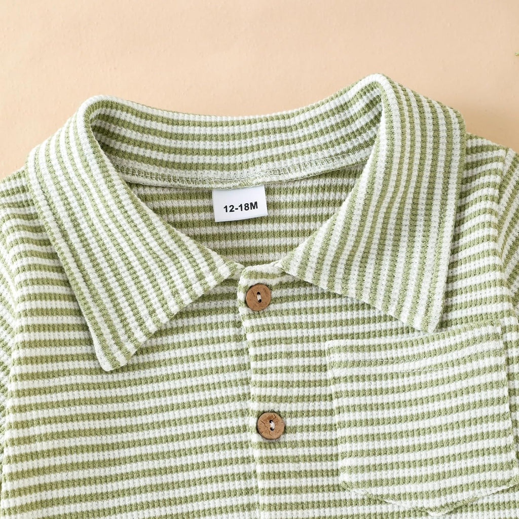 Toddler Boy Clothes Baby Summer Outfit Striped Shirt Shorts