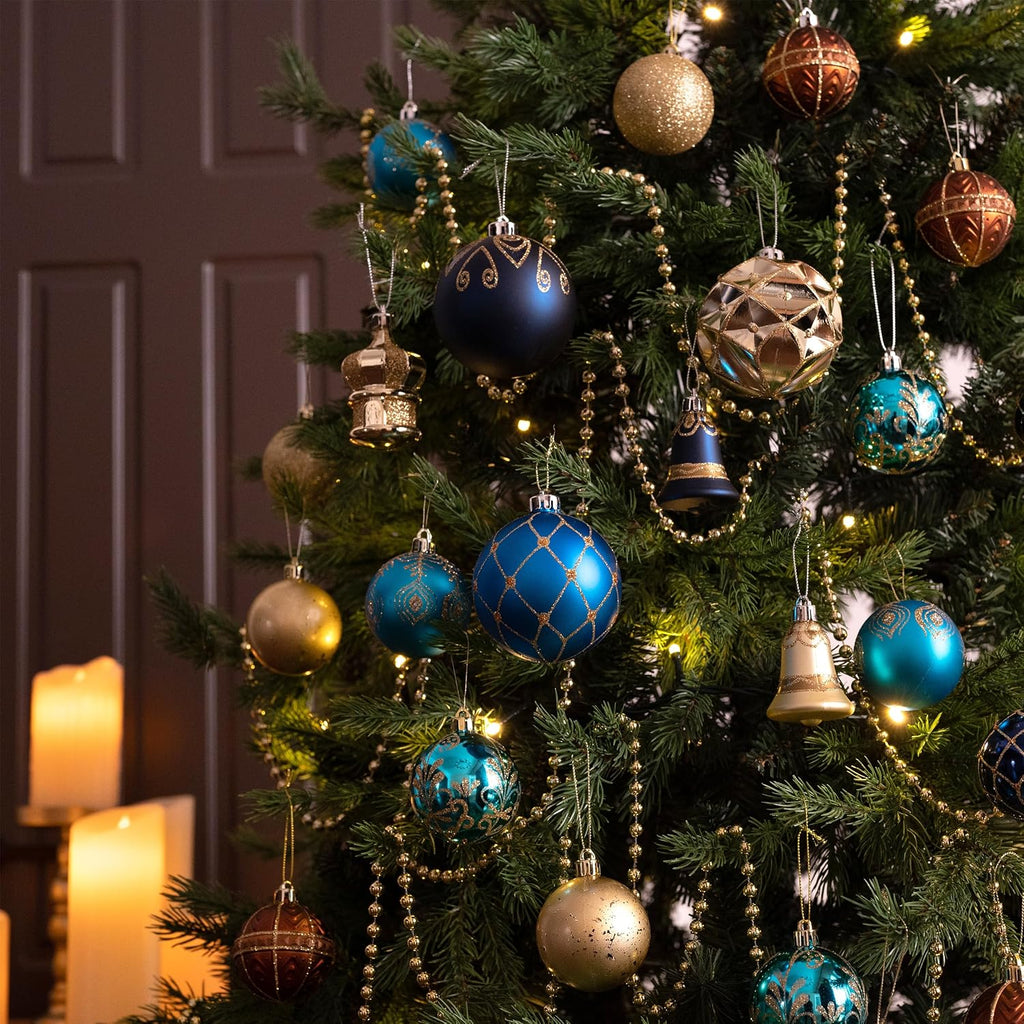Christmas Tree Decorations Ball Ornaments Set - Set of 108