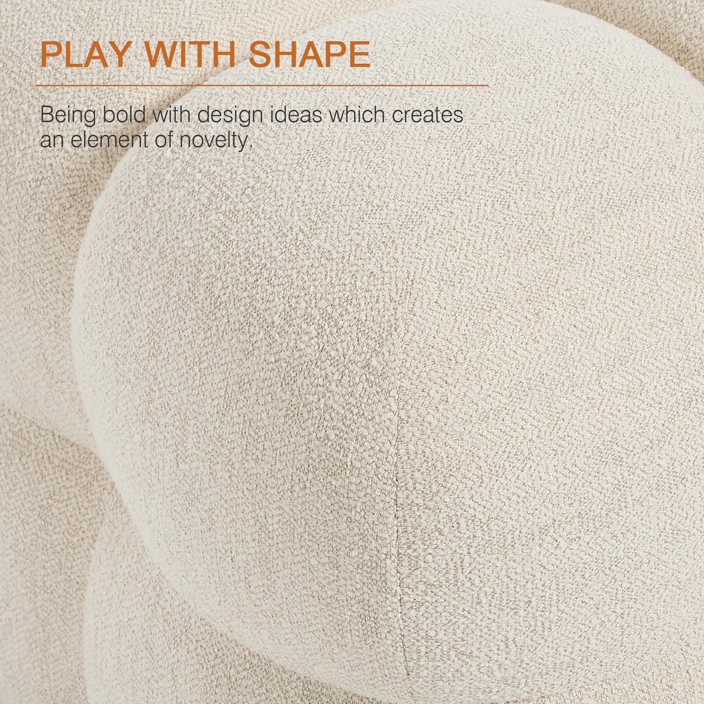 Square Pouf Ottoman Footstool, Modern Vanity Chair
