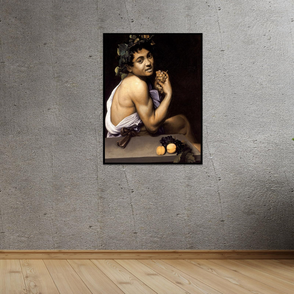 Caravaggio Canvas Wall Art Sick Bacchus Poster Retro Character Painting Print Room Aesthetic Decoration Suitable