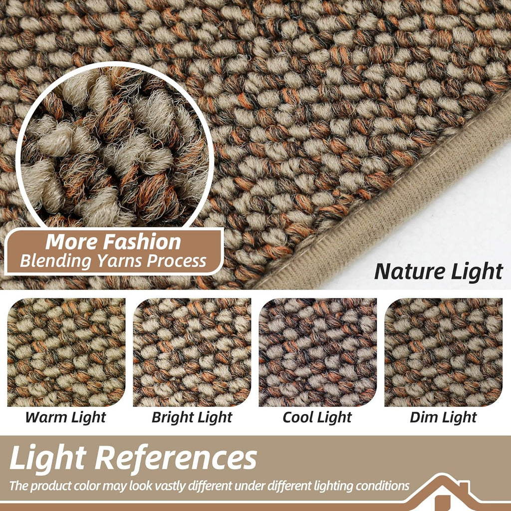 Hallway Runner Rugs 2x6, Hallway Rug Non-Slip Washable, Taupe | (Rolled-Up NO Creases) Runner Rug Absorbent Stain