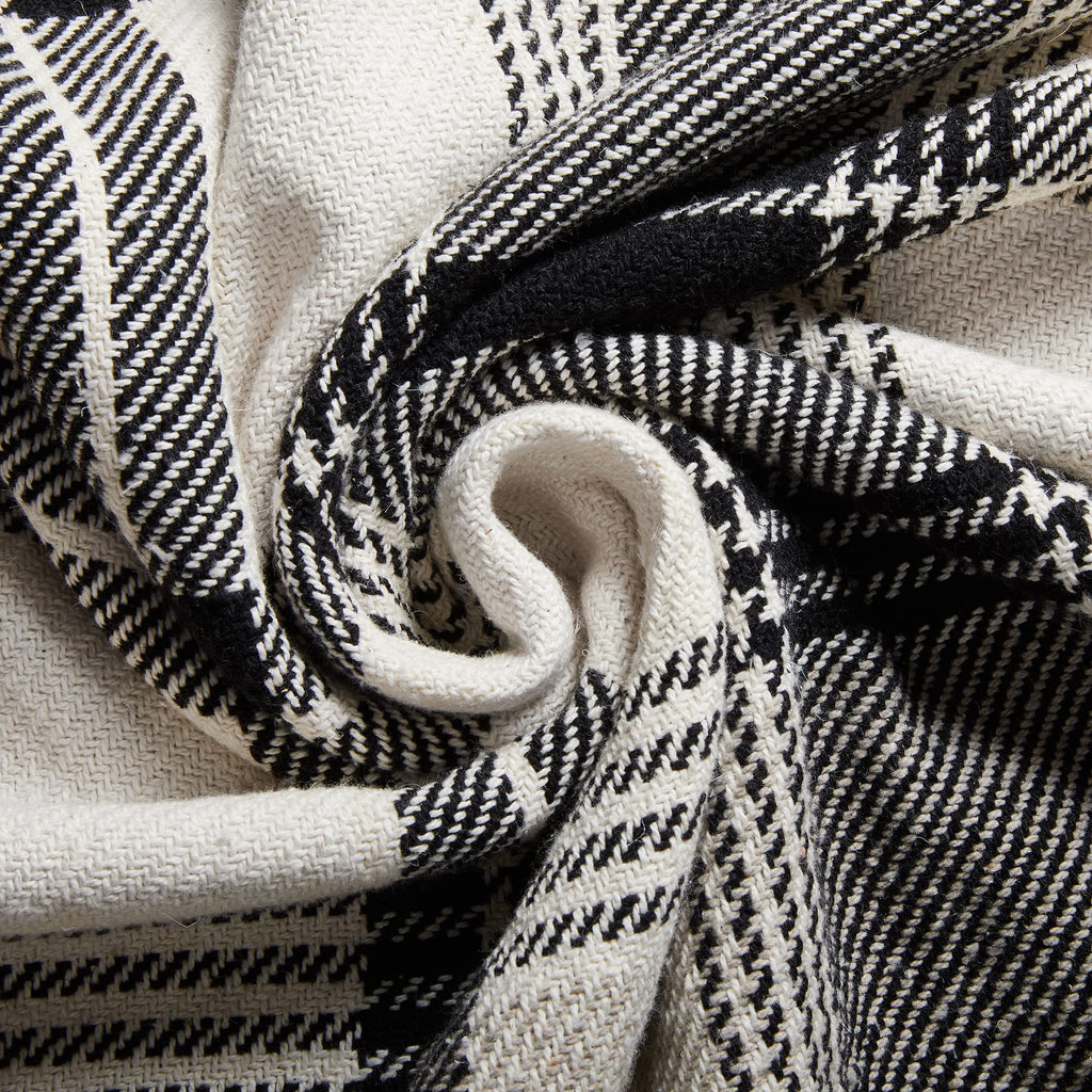 50x60 Throw Blanket - Soft and Breathable Cotton Throw Blanket for Couch, Bed, Chair - Decorative Blankets Perfect