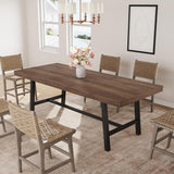 63-83" Extendable Dining Table, Industrial Rectangular Dining Room Table for 6-8 People, Expandable Kitchen Table