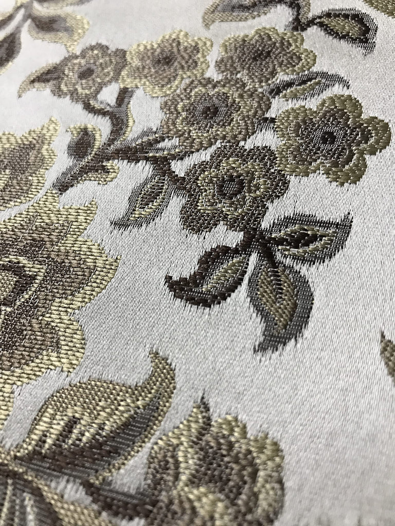 Luxurious Premium Jacquard Floral Design Furnishing Fabric for Upholstery, Window Treatments, Craft - Width 54 inches