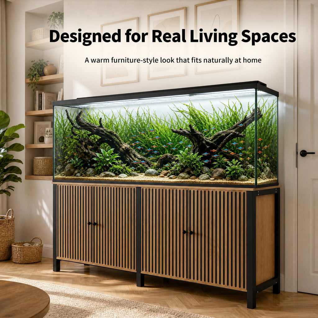 180 Gallon Fish Tank Stand 72x24 Tabletop Aquarium Stand Cabinet