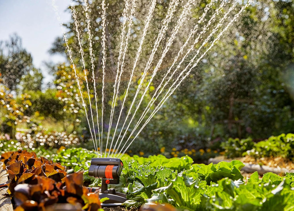AquaZoom Compact Rectangular oscillating Sprinkler: Sprinkler for Watering Areas of 9-216 m2, Range 3-18 m, Spread