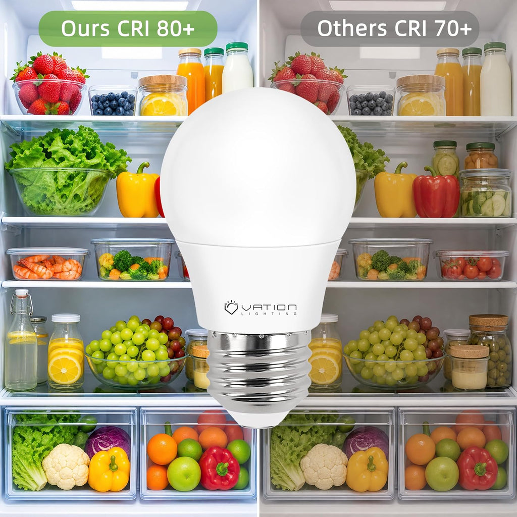 A15 LED Refrigerator Light Bulbs, 40W Appliance Bulb, Daylight 5000K, 10 PK