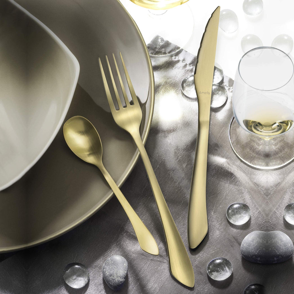 Instinct champagne cutlery set 16-piece