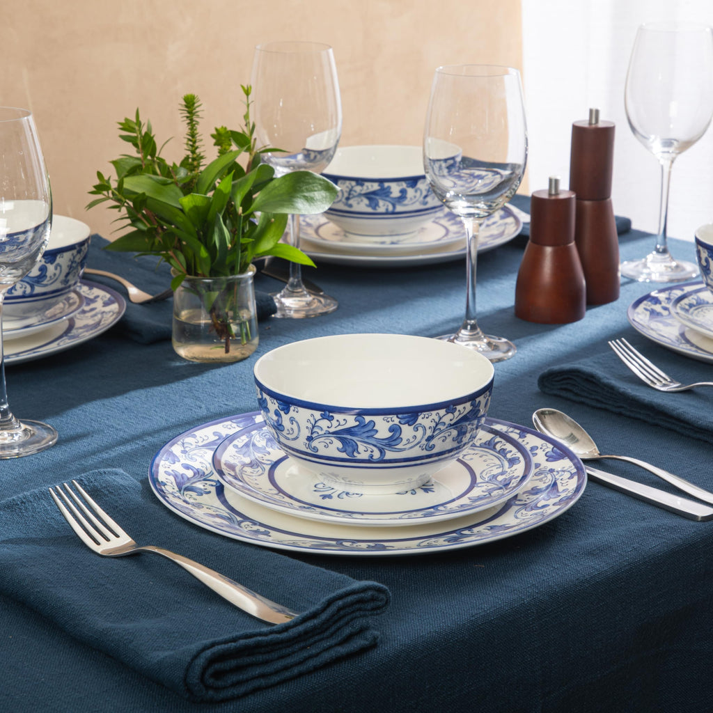 Kitchen Essentials Plates and Bowls Set, 12 Piece Dinnerware