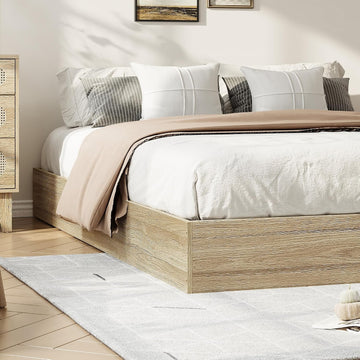 Japanese Style Solid Wood Platform Bed Frame