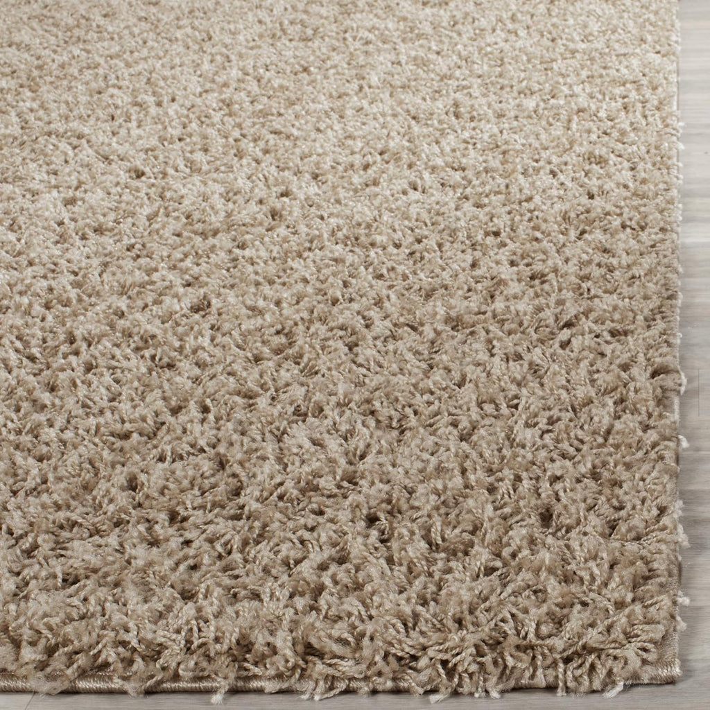 Area Rug 8x10 - Athens Shag Collection - Large - Beige, Non-Shedding & Easy to Clean, Ideal, Dining Space (SGA119G)