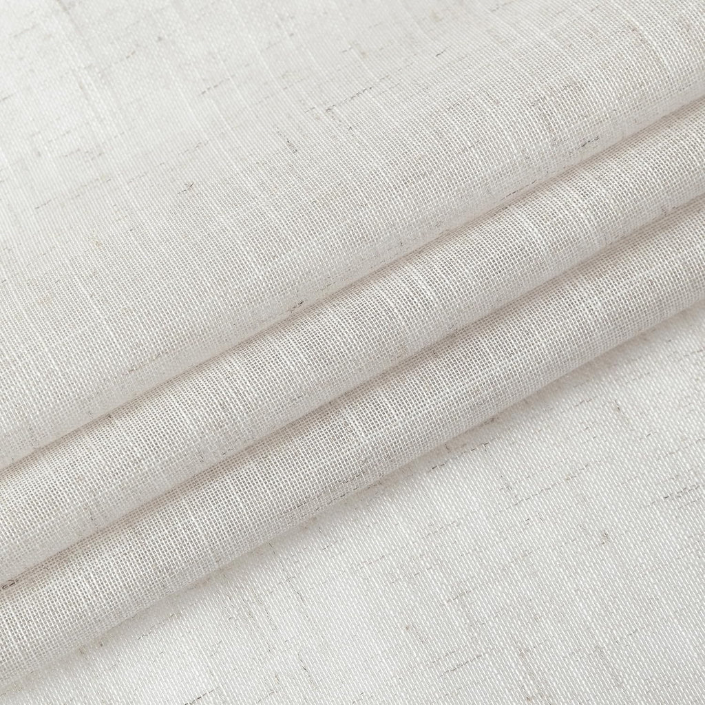 95 Inches Long Natural Pinch Pleated Sheer Curtains for Bedroom 2 Panels,Farmhouse Rustic Linen Living Room Pleat
