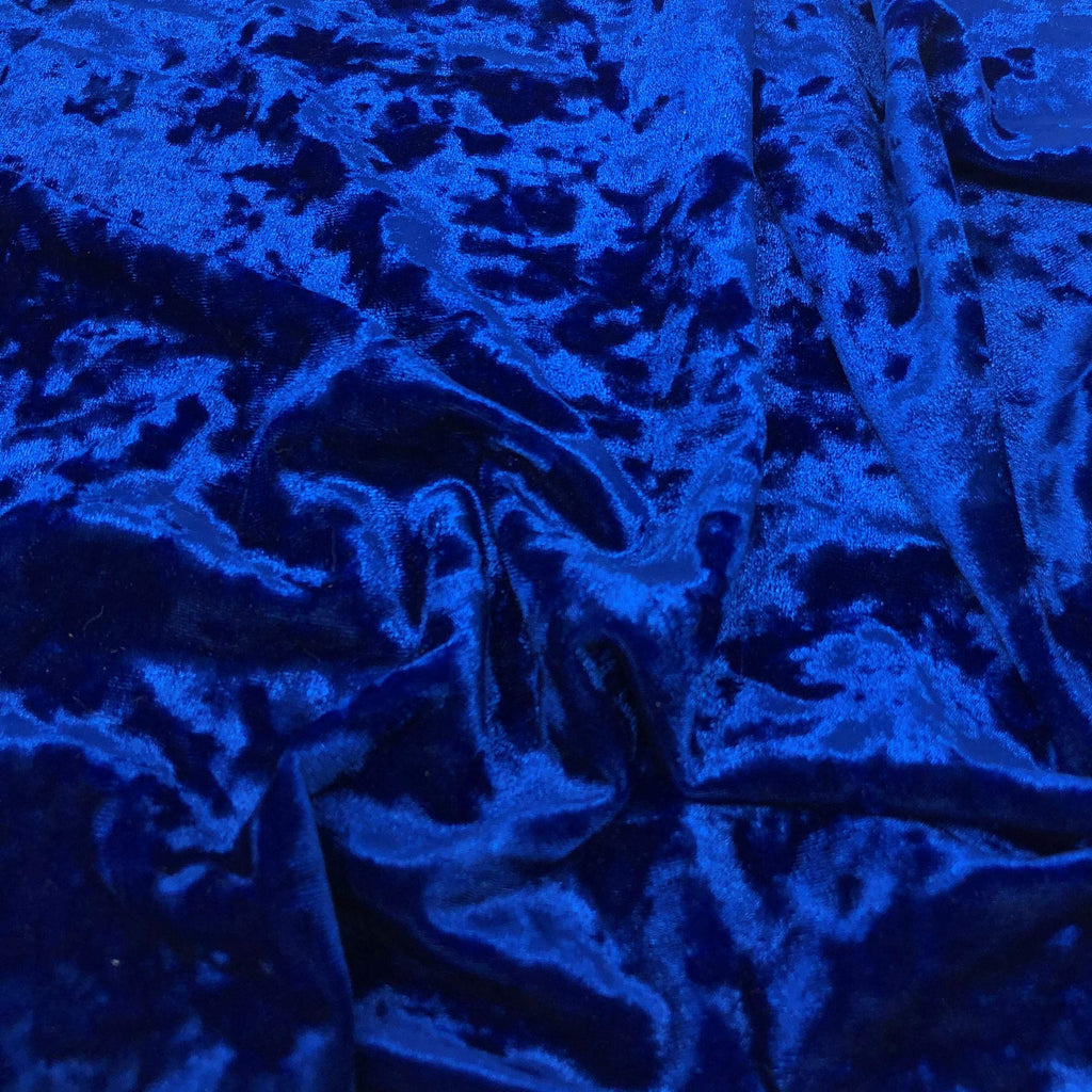 Crushed Solid (Royal Blue) by Elotex International Fabric