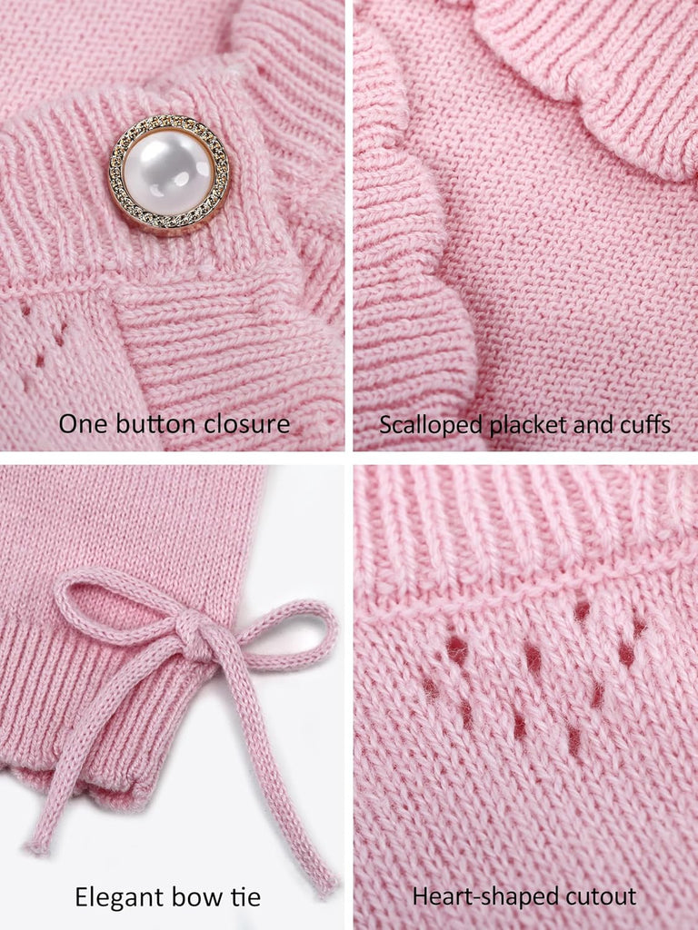 Toddler Girl Cardigan Sweater Long Sleeve Bolero Shrug Knit Top