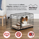 Intermediate LifeStages Single Door 36-Inch Folding Dog Crate, Enhanced Security, Includes Leak-Proof Pan