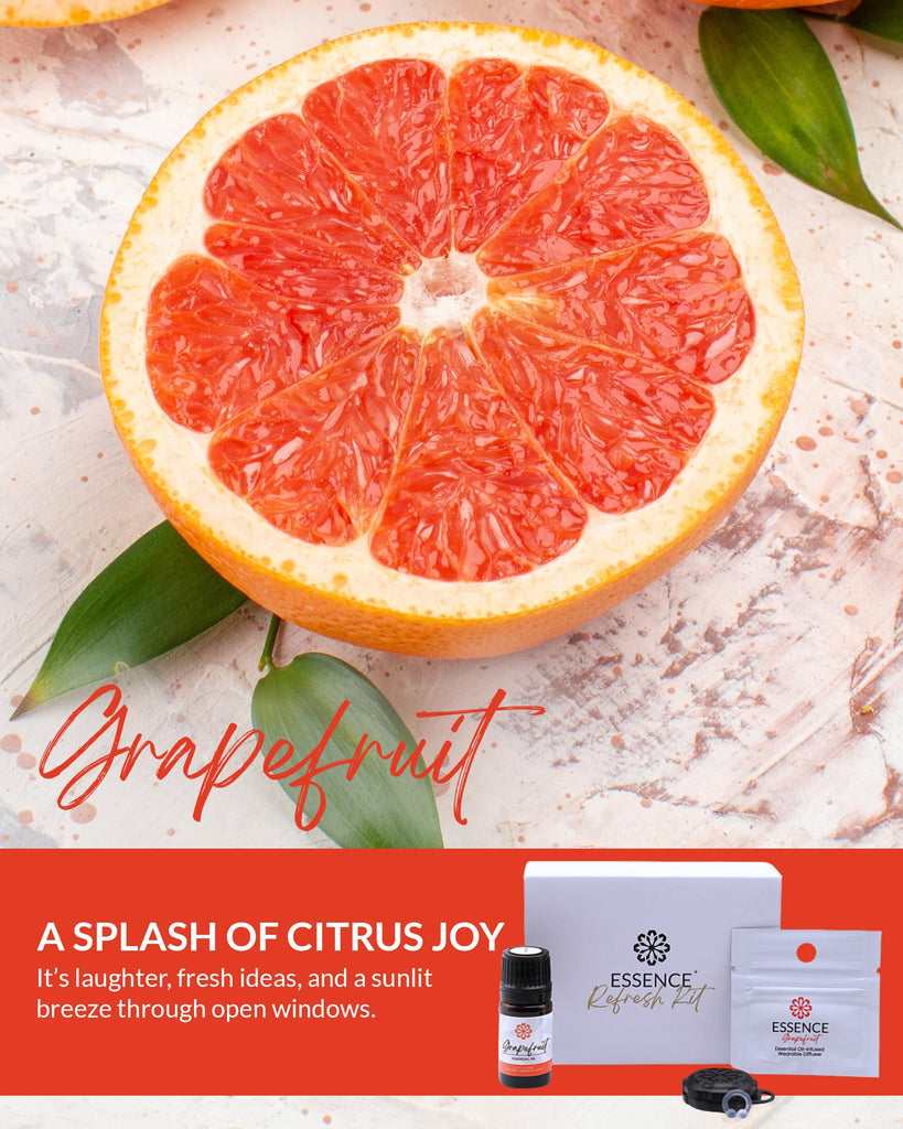Essence Wearable Aromatherapy Nasal Diffuser - Grapefruit Essential Oil