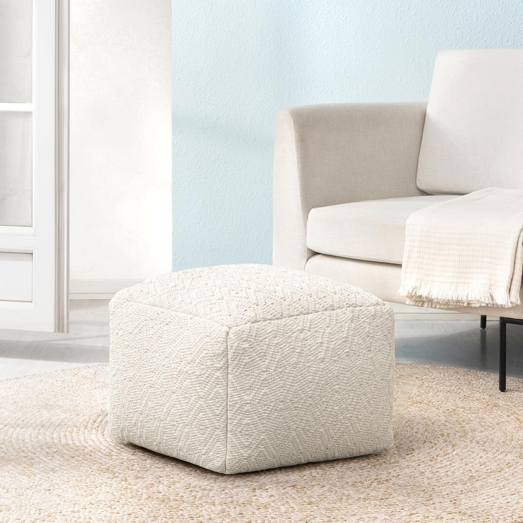 Pouf Ottoman Foot Rest, Ottoman Pouf, Comfortable Foot Stool, Decorative Floor Seating Decor, Bedroom & Home Décor