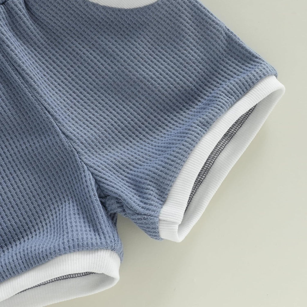 Toddler Boy First Day of School Outfit T-Shirt Shorts Set