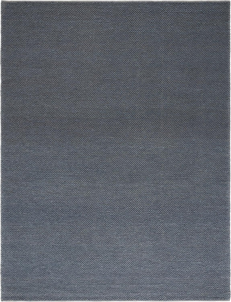 Area Rug 9x12 - Natura - Large - Dark Grey, Handmade Wool Blend, Textured Design