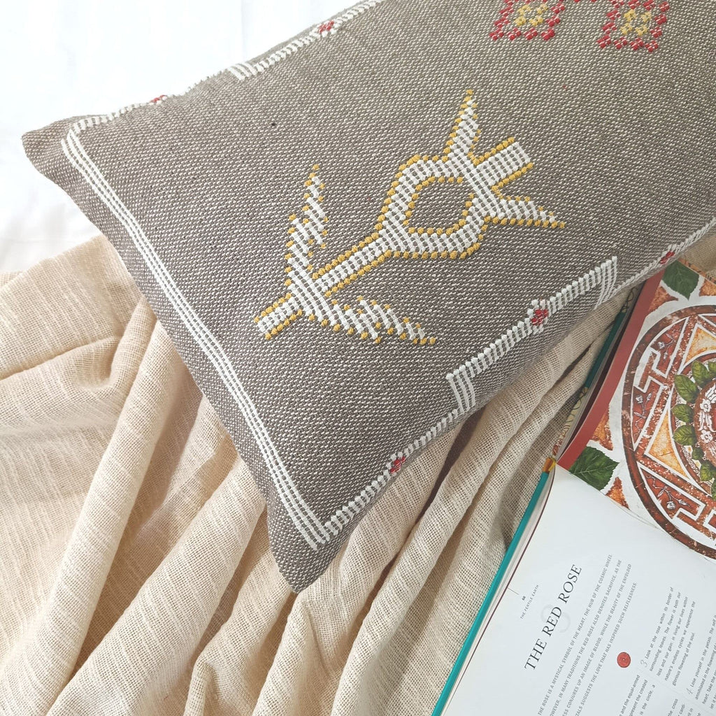 Star Sabra Kilim Lumbar Pillow Cover 14 x 36 Inches