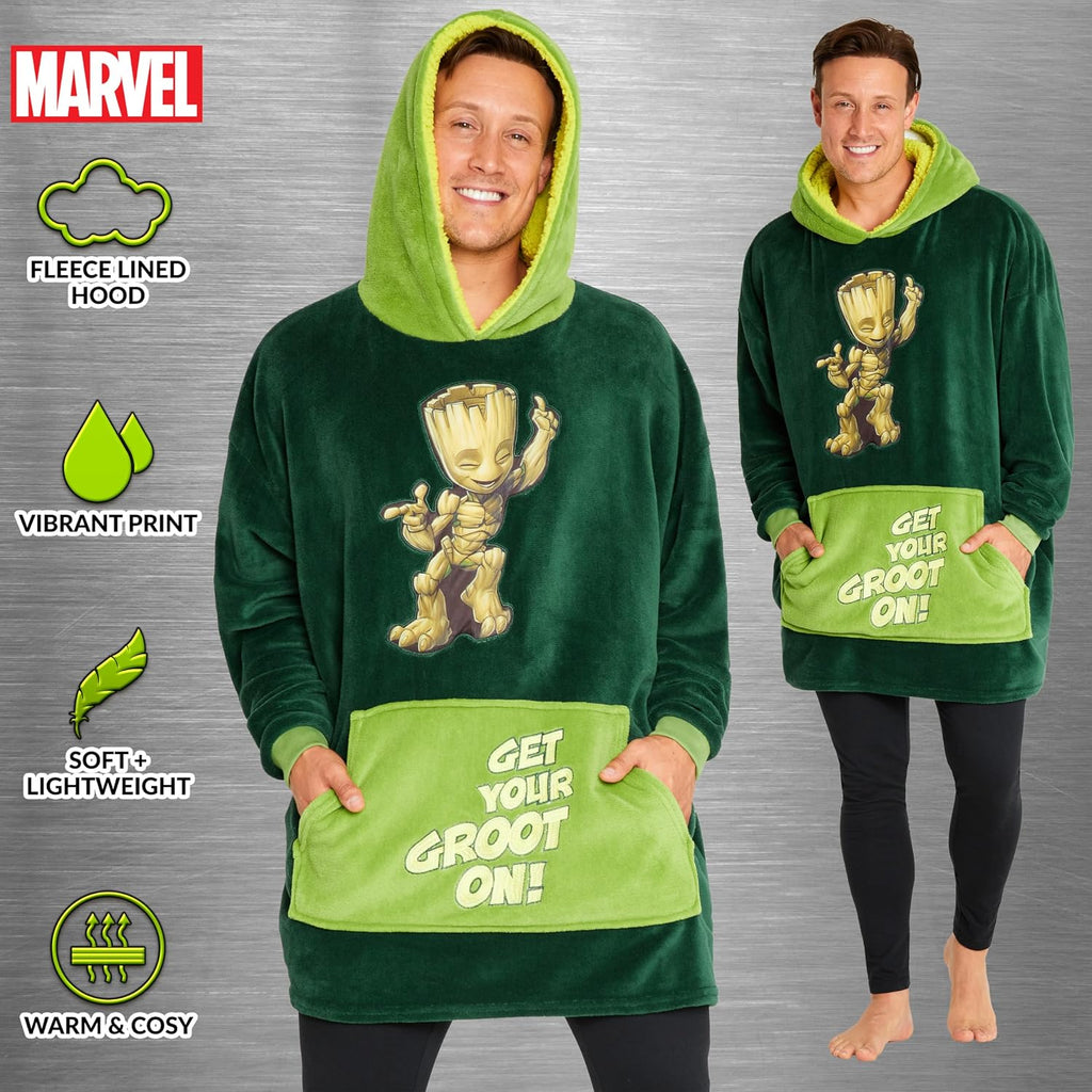 Gifts for Adults & Teens,Soft & Comfortable Blanket Hoodie for Men and Women,Trendy Wearable Blanket for Avengers