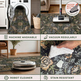 Washable Boho Round Rugs 8ft